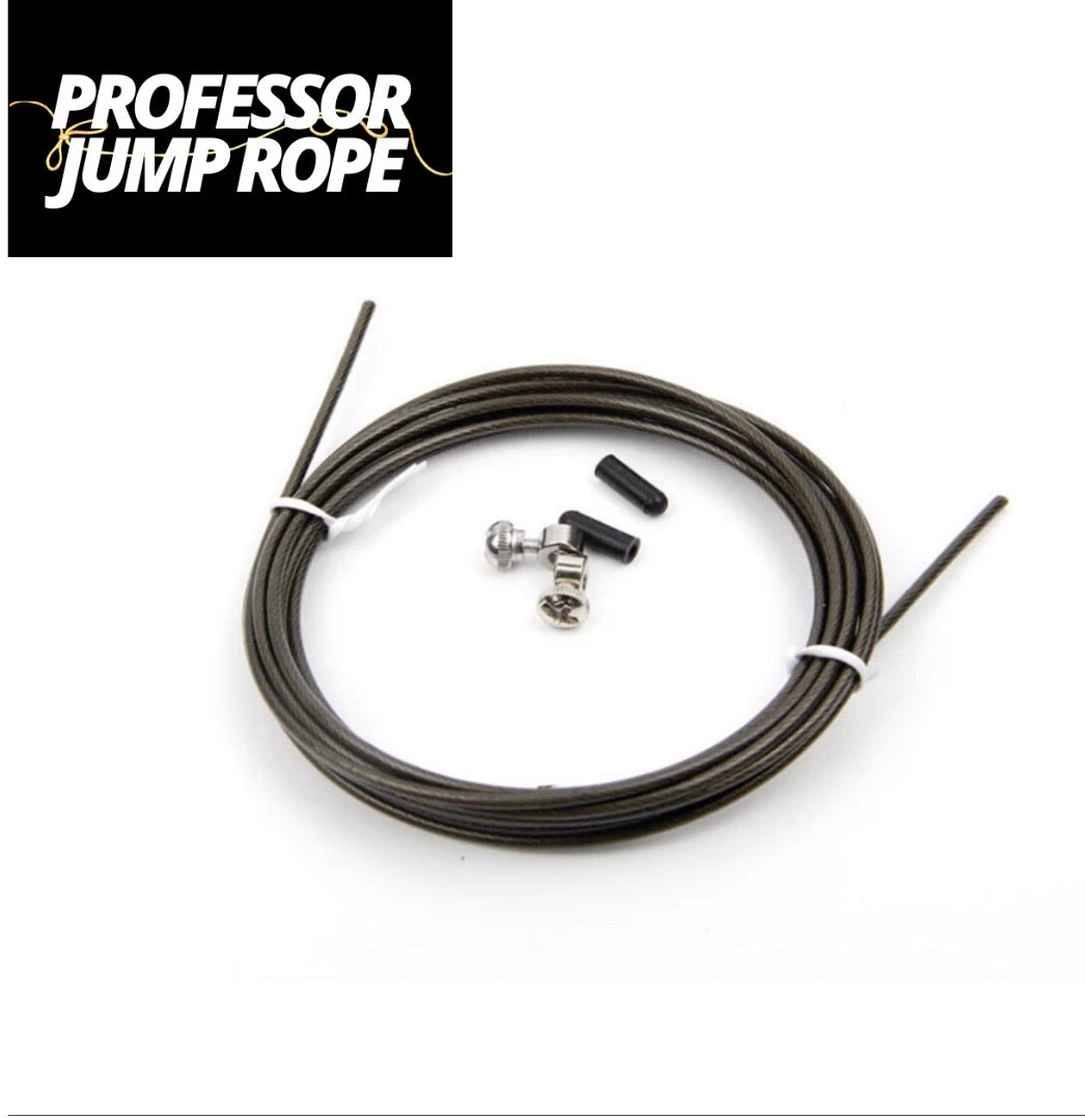 Cable corde à sauter de remplacement - PVC & acier - Professor Jump Rope